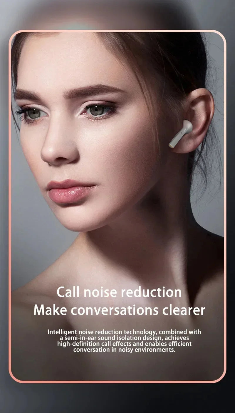 Wireless Bluetooth Earbuds TWS In Ear Earphone High Quality ENC Noise Reduction Hearing Aids Sports Gaming Music Headsets
