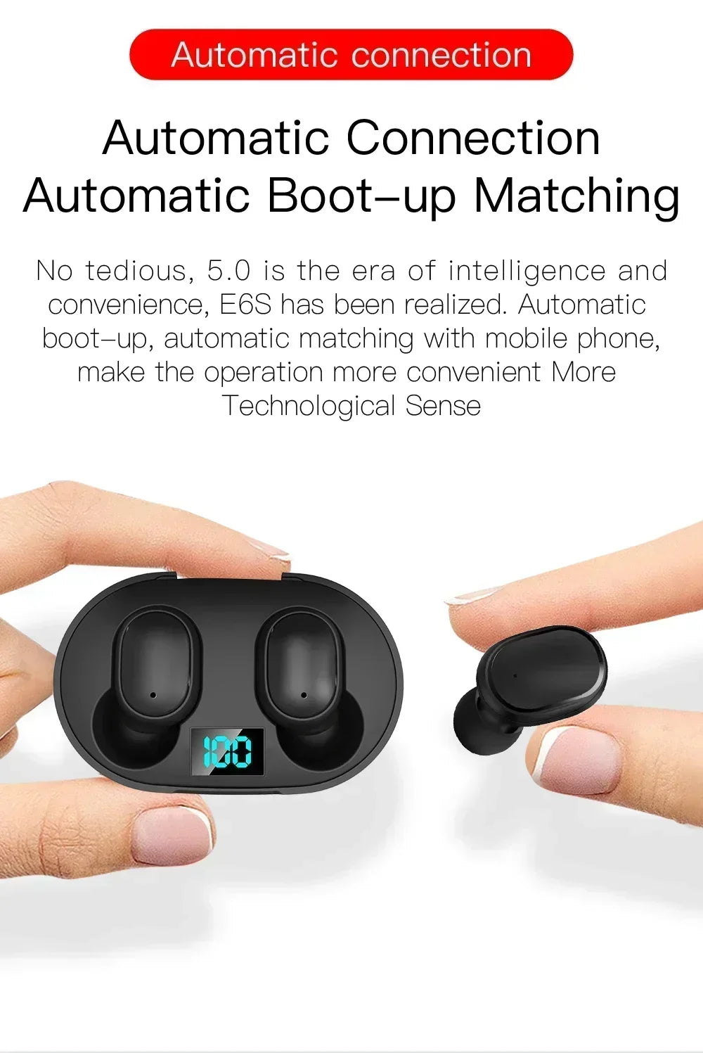 Wireless Bluetooth Earphones TWS Bluetooth Headset Wireless Earbuds Noise Cancelling Earphones with Microphone Headphones