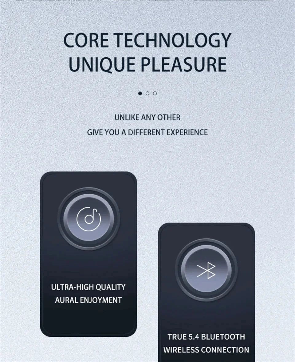 Wireless Single Ear Buds with Earhooks Bt 5.3 Earpiece Sports Headphones Over-Ear Running Workout Wrap-Around Earbuds