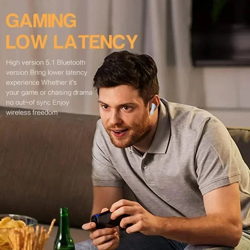 Wireless Bluetooth Earbuds TWS In Ear Earphone High Quality ENC Noise Reduction Hearing Aids Sports Gaming Music Headsets