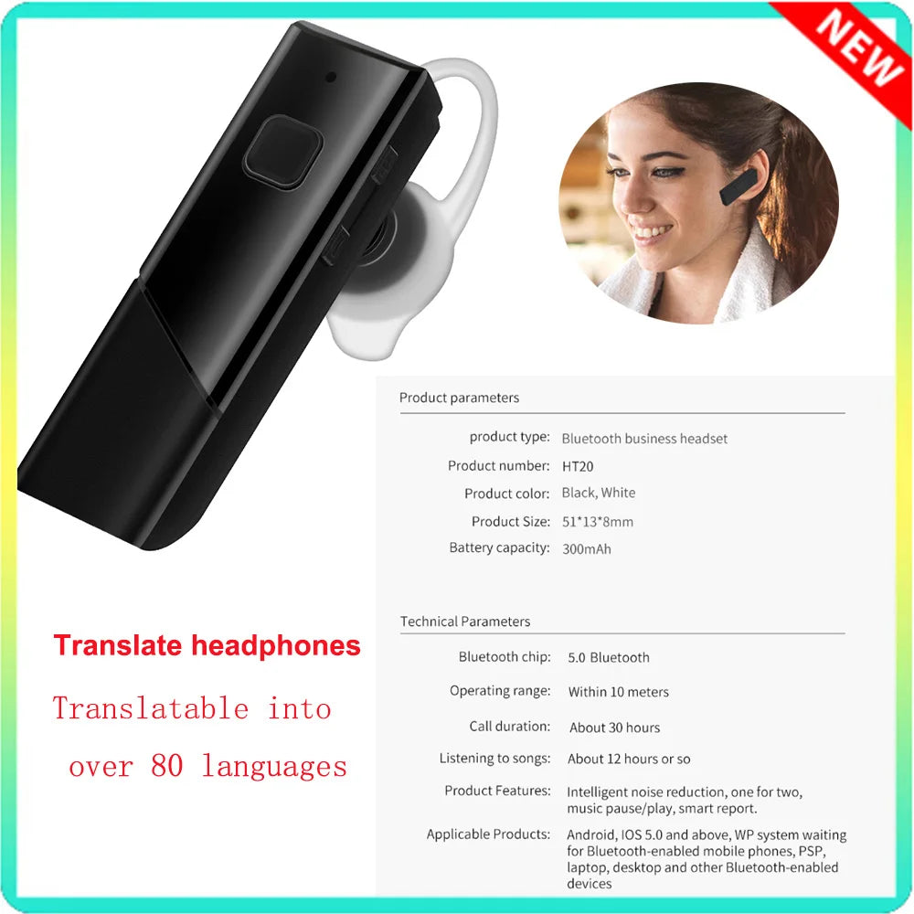 Wireless Earbuds With Touch Screen In-Ear Earphone ANC Noise Cancellation Long Battery ENC Mic Compatible For IOS Android