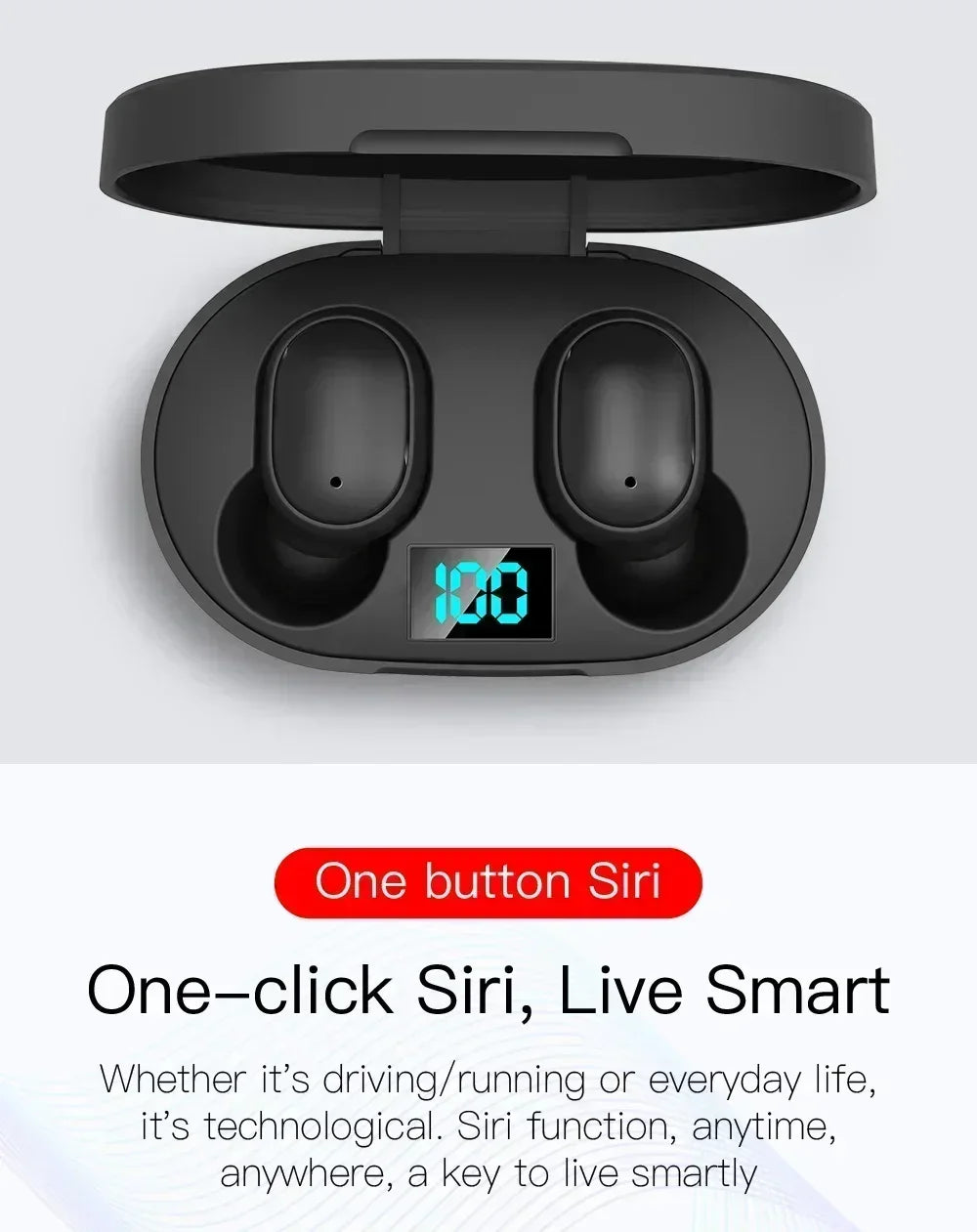 Wireless Bluetooth Earphones TWS Bluetooth Headset Wireless Earbuds Noise Cancelling Earphones with Microphone Headphones