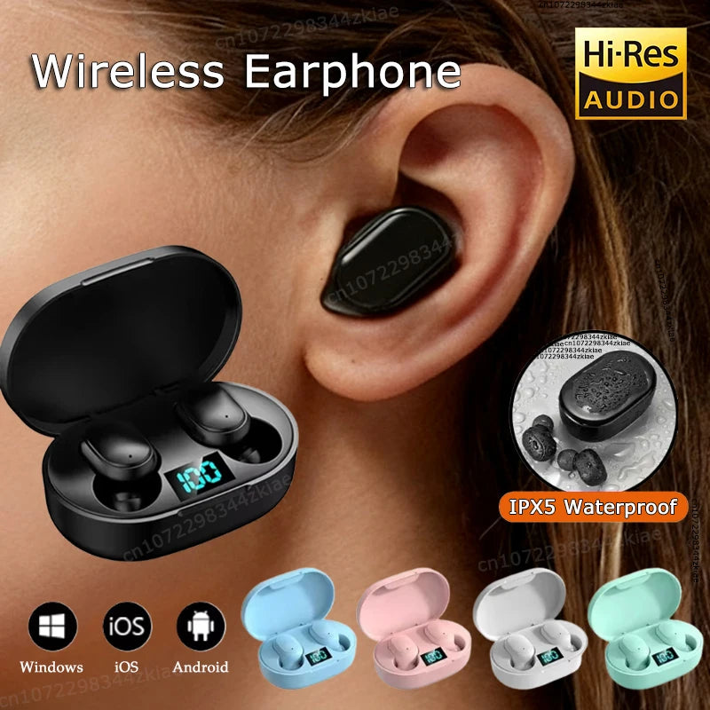 Wireless Bluetooth Earphones TWS Fone Bluetooth Headset Wireless Earbuds Noise Cancelling Earphones With Mic LED Display