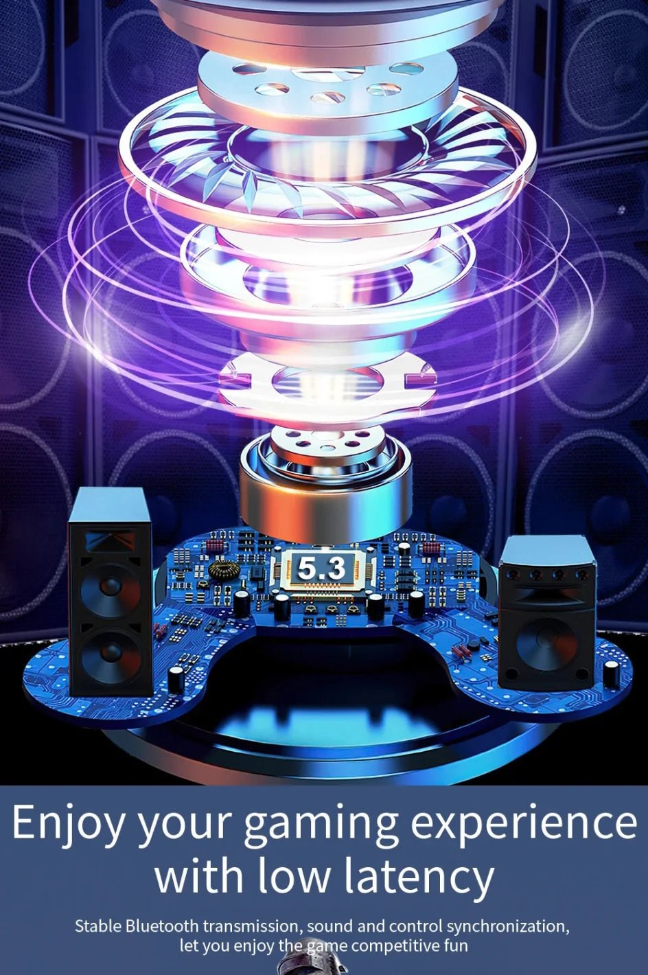 Earbuds True Wireless Earphone Noise Cancelling Update Bluetooth 5.3 Headset HD Music Headphone In-Ear Handsfree With Mic